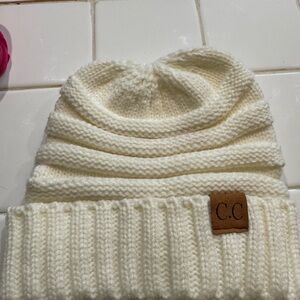 C.C Cream Knit Beanie